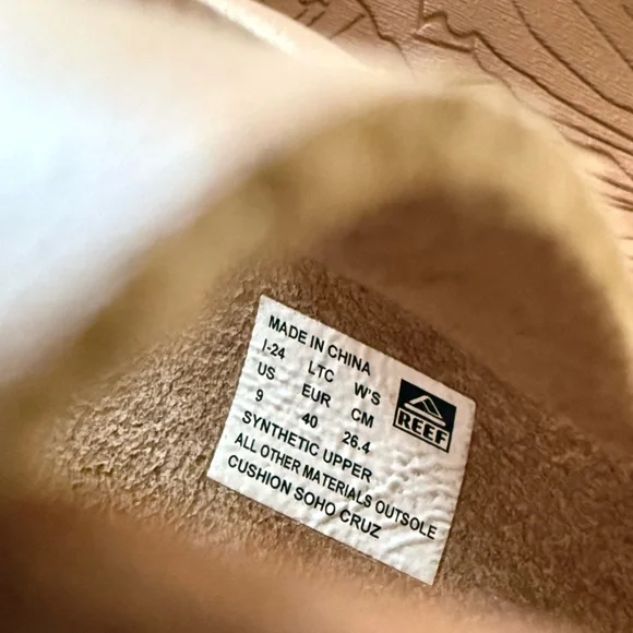 Reef Vista SoHo Cruz tan Slide Sandals - Picture 5 of 5